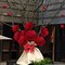 Giant Red Velvet Rose Set of 3 Large Artificial Flower Props for Wedding Event Decor